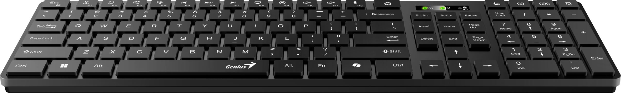 Genius Keyboard-Mouse Set Wireless+BT SlimStar 8250 Black English - Image 4