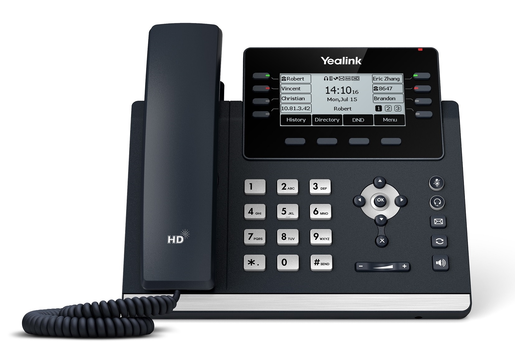 Yealink IP Phone Desktop PoE 3.7'' Gigabit