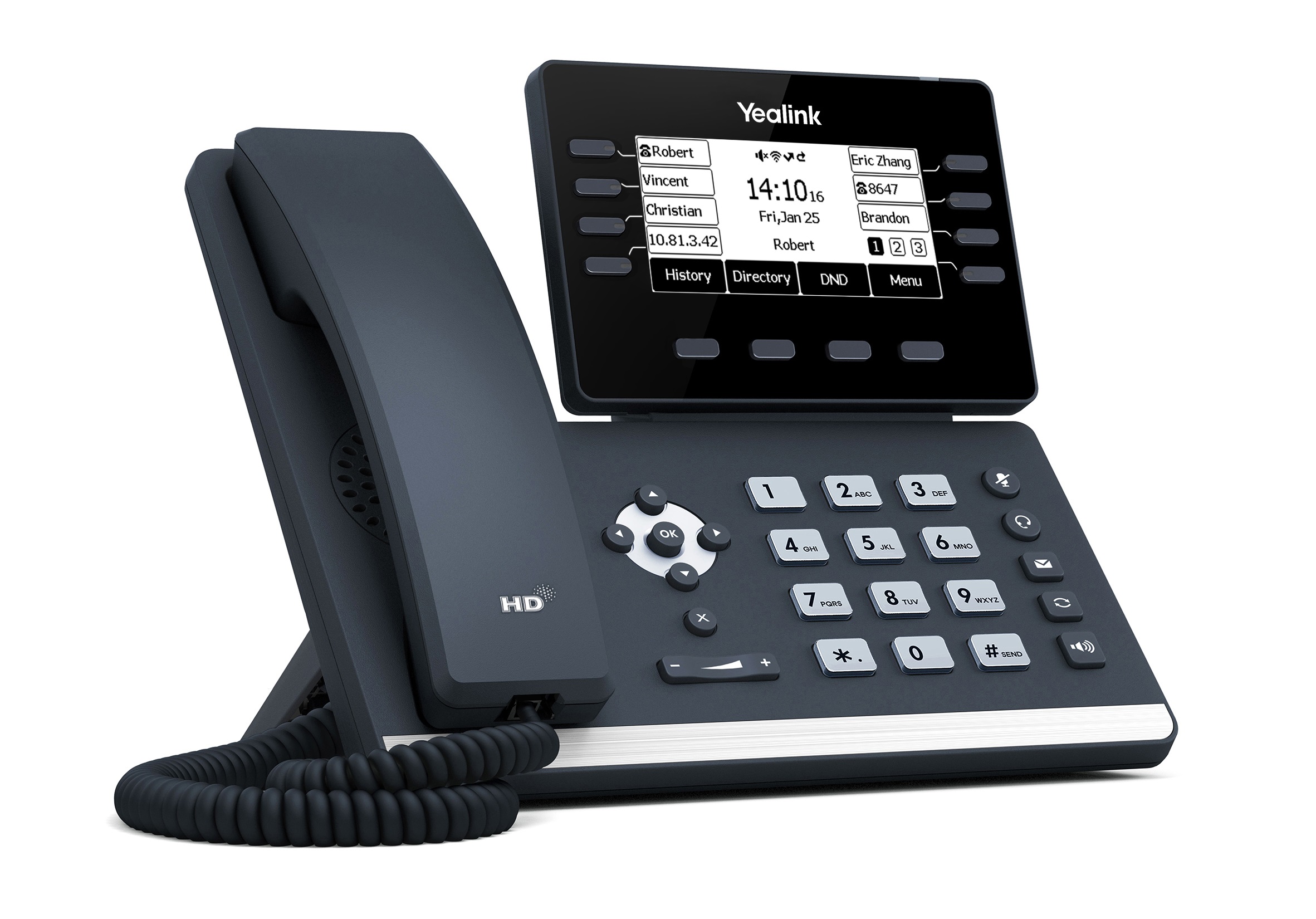 Yealink IP Phone Desktop PoE 3.7'' Gigabit