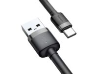 Baseus Cafule Braided Type-C Cable 2.0A 2.0m Grey