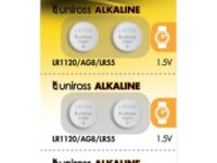 Uniross Alkaline-Coin LR1120 AG8 LR55 Battery (10pack)