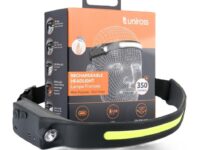 Uniross ULSH07 Headlamp 350LM USB-C Rechargeable, Wide Angle & Motion Sensor