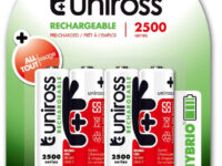 Uniross AA 2500 Hybrio Rechargeable Battery 4pcs