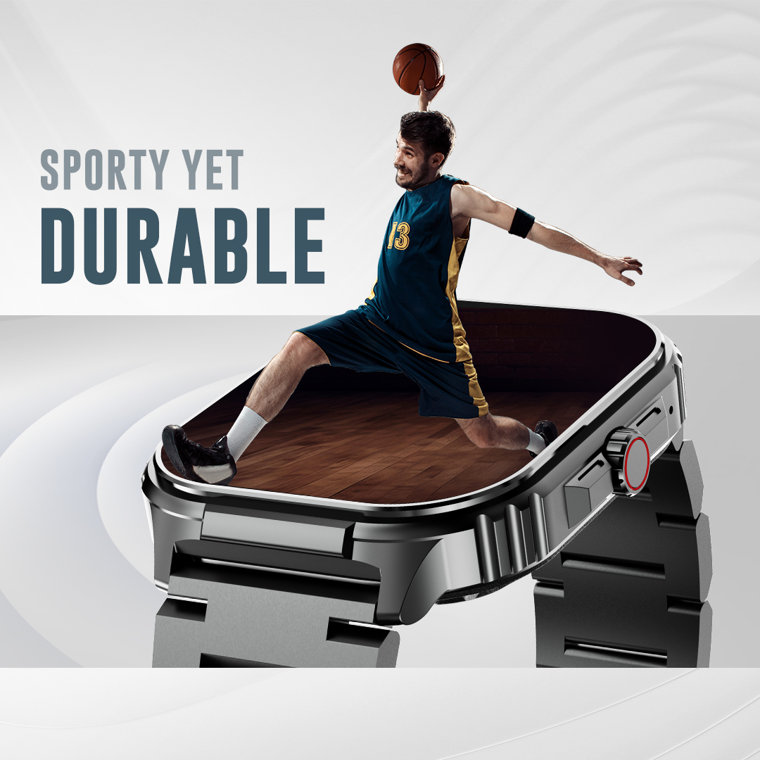 HiFuture Luxury Sport SmartWatch ULTRA 3 Pro Stainless Steel AMOLED Black - Image 14