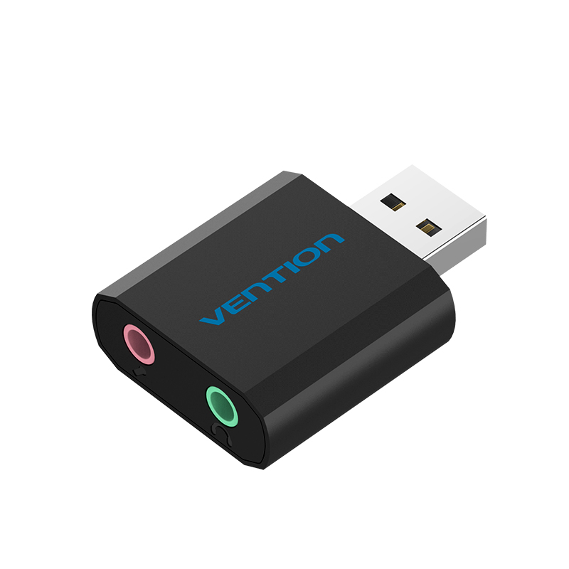 Vention AUDIO CONVERTER USB-A to 2x3.5mm Sound Card VAB-S17-B