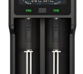 XTAR VC2S 2A Charger w/Display 2-Slots Lithium/NIMH 10440 to 26650