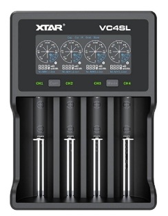 XTAR VC4SL 3A Charger w/Display 4-Slots Lithium/NIMH 10440 to 32650