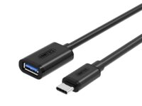 Unitek Y-C476BK USB3.1 USB-C Male to USB-A Female Extension Cable 20cm