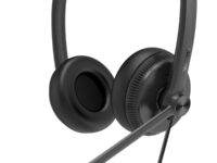 Yealink Headset Wired Analog RJ9 QD with Noice Cancelling for IP Phone YHS34 Dual