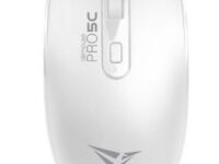 Alcatroz Airmouse Pro 5C Wireless Silent Mouse USB-A & USB-C dongle White