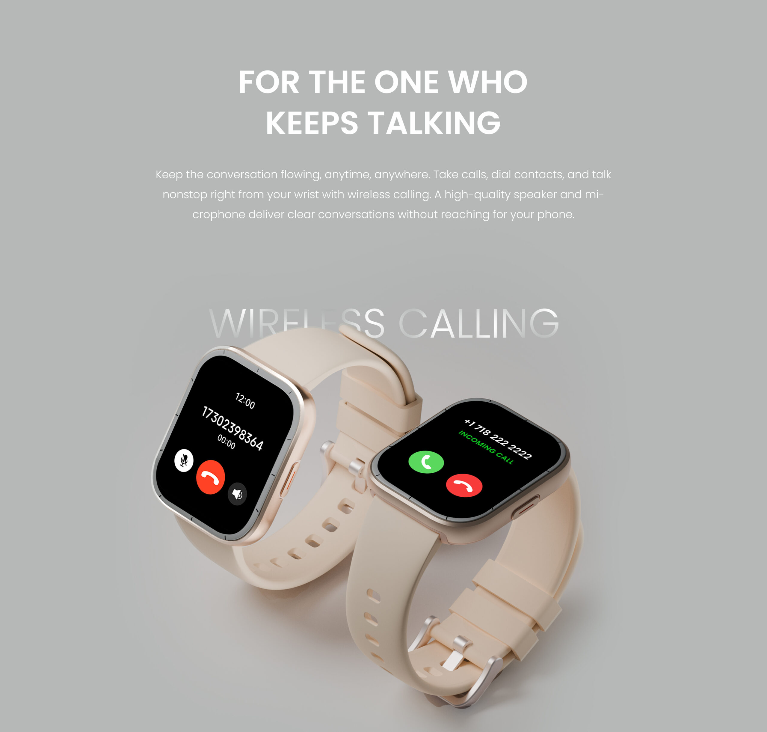 HiFuture Fashion SmartWatch ZONE3 Pink/Gold - Image 2