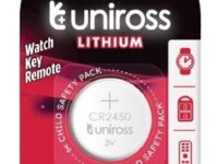 Uniross Lithium-Button Cell CR2450 Battery (1pc)