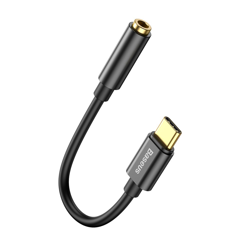 Baseus Type-C Male to 3.5mm Female Adapter L54 Bla