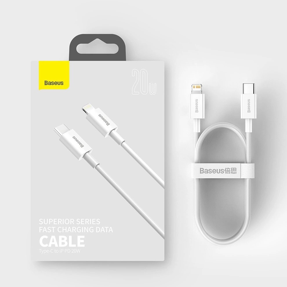 Baseus Cable Lightning to USB-C Superior Series 1.5m White - Image 6