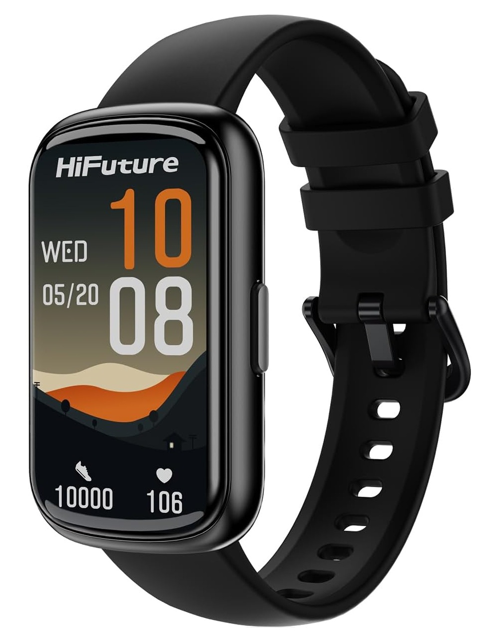HiFuture EVO2 Black IP68 SmartWatch with Step Count