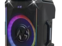 N-Gear FLASH1240 12'' Portable Karaoke Speaker with 1x Wireless Mic LED Lights USB & BT