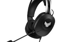 ASUS Gaming Headset TUF Gaming Wired USB-A Lightweight Design TeamSpeak-Certified Microphone TUF Logo Lighting H1 Gen II A302 Black