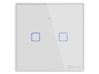 Sonoff T2EU2C-TX WiFi Smart Wall Touch Switch 2-Button White