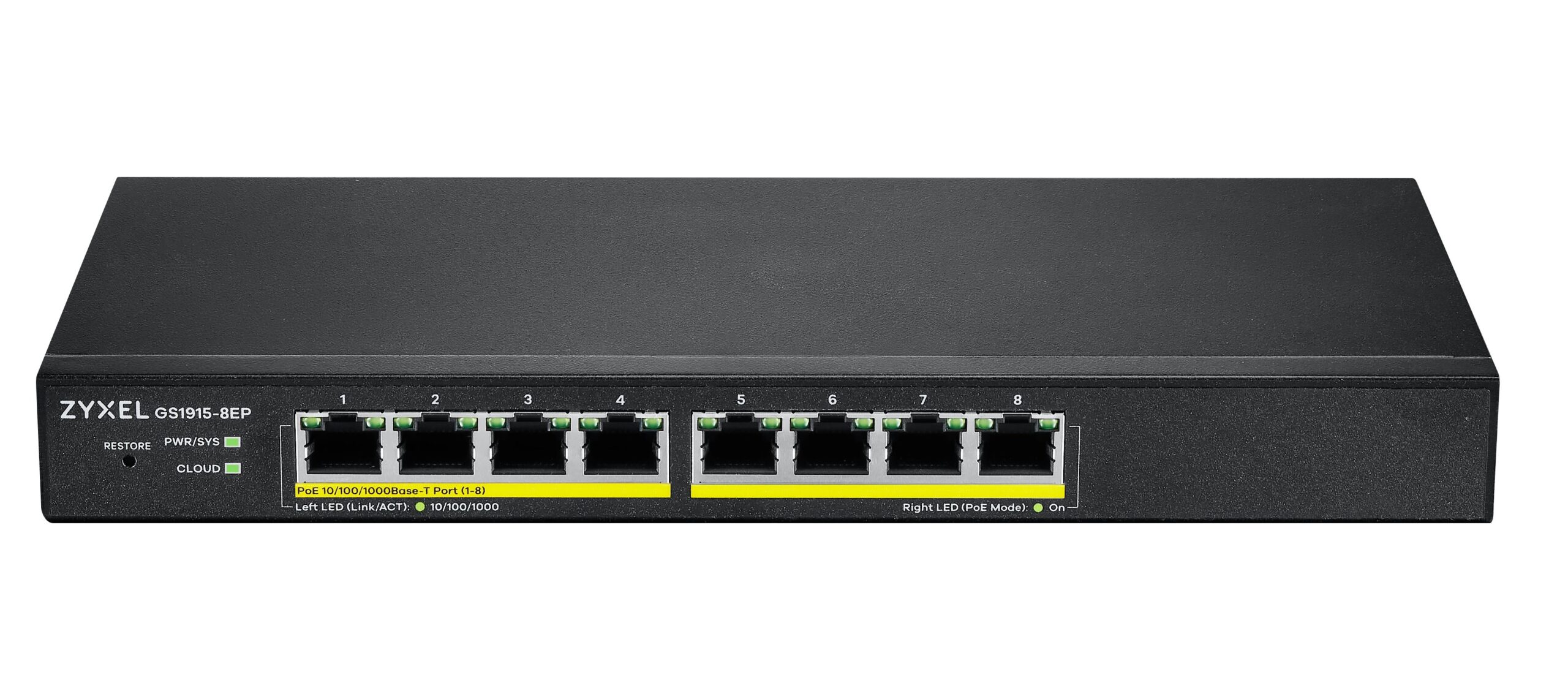 Zyxel SP 8-Port Gigabit PoE Cloud Managed Switch