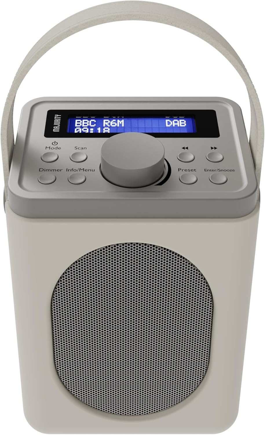 Majority LITTLE SHELFORD Portable FM/DAB Radio with Bluetooth & Alarm Mains & Battery Powered