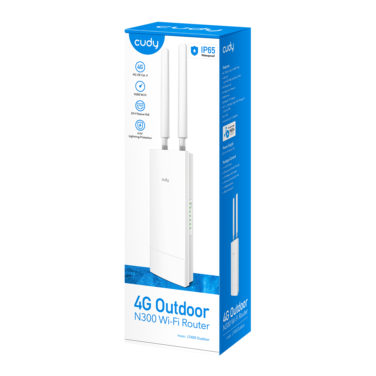 Cudy Router Outdoor 4G LTE Cat 4 N300 Dual Band Wi-Fi LT400 Outdoor - Image 5