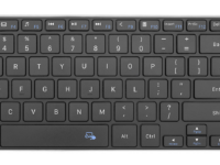 Rii Mini Keyboard Wireless 2.4GHz & Bluetooth with Large Touchpad & Media Keys Stainless Steel K22BT
