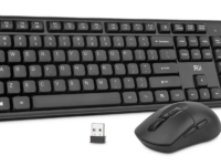 Rii Keyboard & Mouse Wireless 2.4GHz Combo Full Sized Silent RK209