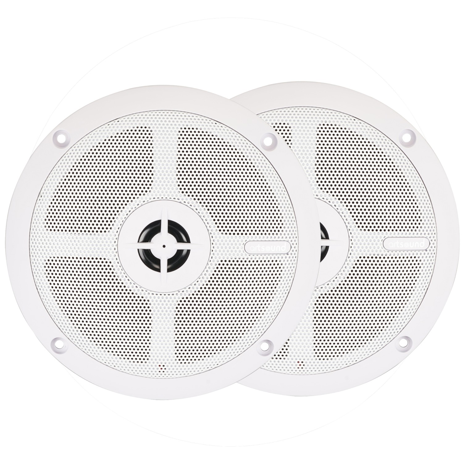Artsound MDC6.2 W Ceiling Marine Speakers IP66 5.25'' White (pair)