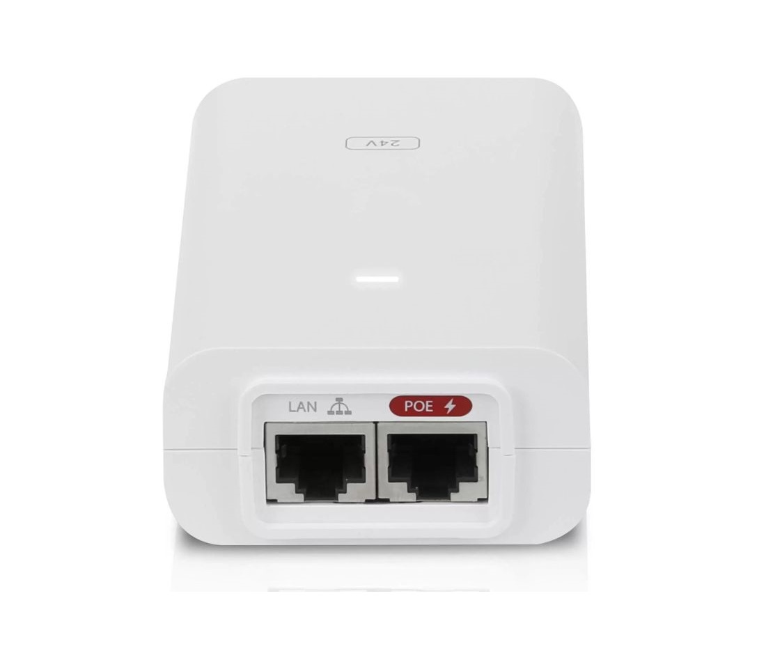 Ubiquiti Gigabit PoE Adapter/Injector 24V 24W POE-24-24W-G-WH