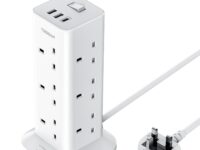 Tessan 12 Gang Extension 3 USB 2m 13A TPS04-UK-C