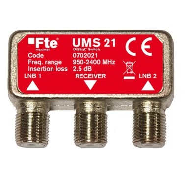 FTE Satellite Diseqc Switch 2-1 UMS21 - Image 2