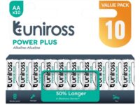 Uniross Alkaline AA Power Plus Value Pack 10 Pcs (New)