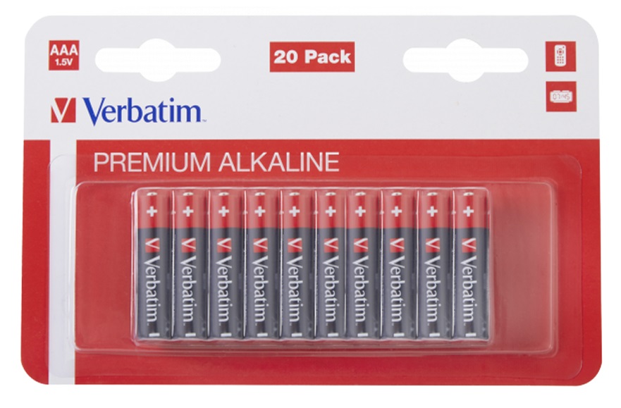 Verbatim Alkaline AAA 20pcs Batteries