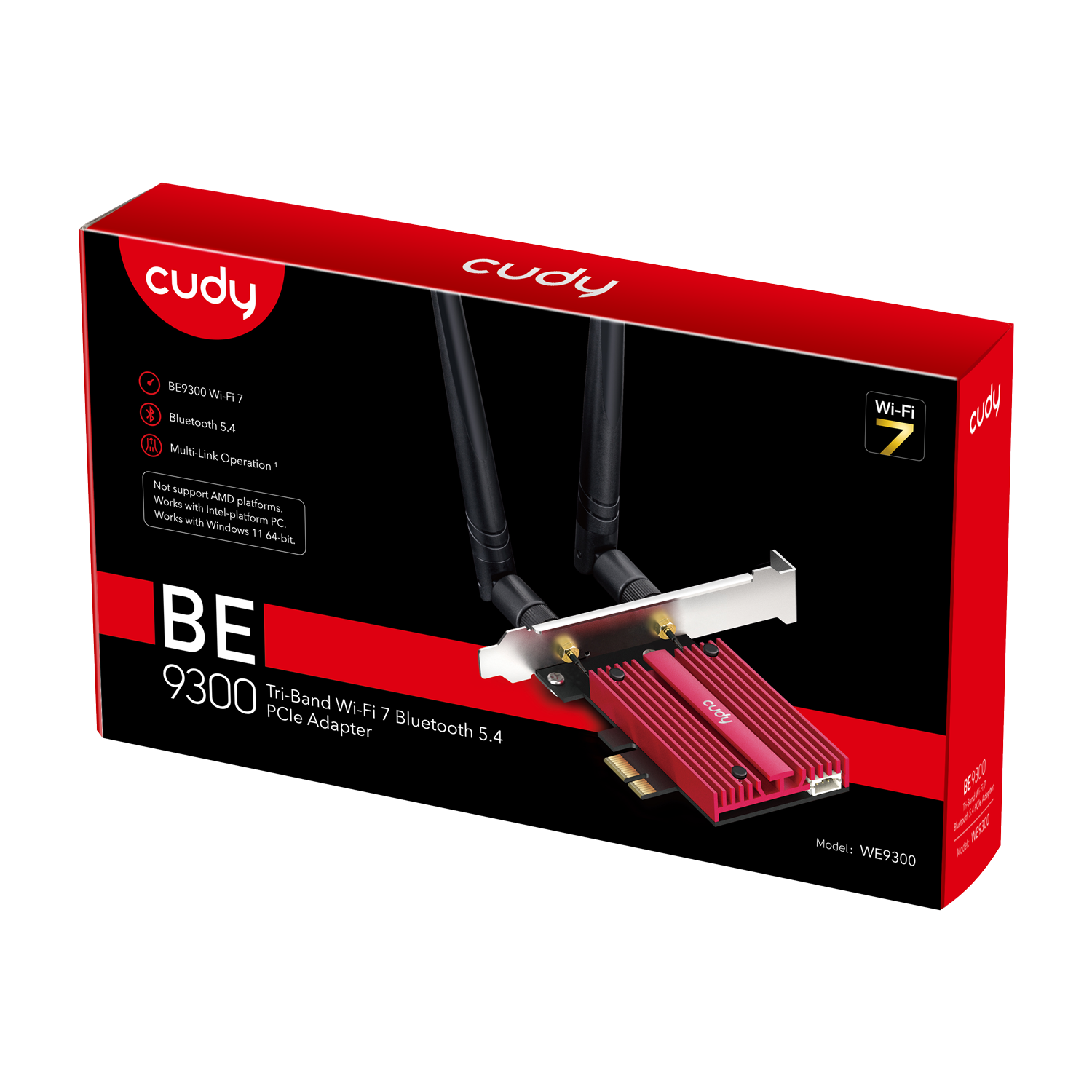 Cudy PCIe Adapter BE3900 Tri-Band Wi-Fi 7 Bluetooth 5.4 WE9300 - Image 6